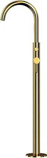 Смеситель для ванны напольный WHITECROSS Y gold золото Y1233GL