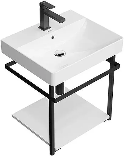 Тумба под умывальник подвесная Kerama Marazzi Pro 50 чёрный матовый PRO.50.02\BLK.M