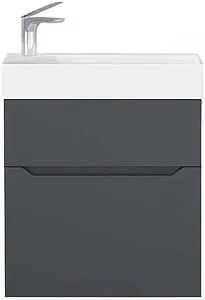 Тумба под умывальник подвесная Raval Brik 55 антрацит Brk.01.55/P/A/RL, 3