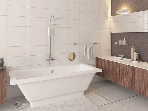 Ванна отдельностоящая из искусственного камня Esse Sumatra 170x75 белый ESUM1697