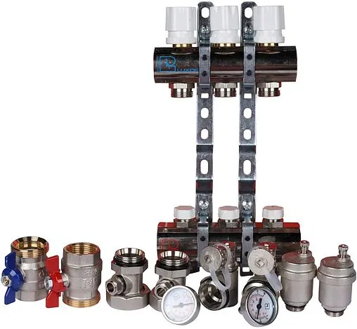 Группа коллекторная без расходомеров 3 отвода 1&quot;в/в x ¾&quot;ек Luxor CD 468M/3 15552703MN