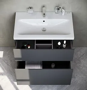 Тумба под умывальник напольная Am.Pm Gem 75 графит матовый M90FSX07522GM32, 4