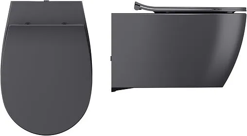 Унитаз подвесной безободковый ISVEA Sentimenti Neo Vortex антрацит 10AR02013-2C