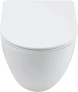 Унитаз подвесной безободковый Aquanet EcoVortex Tornado белый 00348039, 3