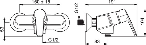 Смеситель для душа Oras Saga хром 3960Y