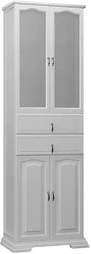 Шкаф-пенал напольный двухстворчатый Opadiris Риспекто 60 белый 00-00005843
