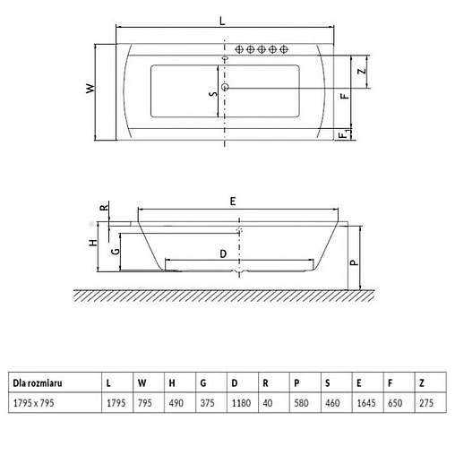 Ванна акриловая Excellent Aquaria Lux 180x80 WAEX.AQU18WH