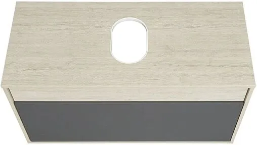 Тумба-умывальник подвесная Aquaton Лофт Урбан 100 графит/орегон 1A2477K4LQX60