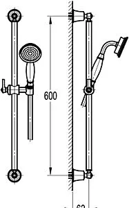 Душевая стойка Swedbe Terracotta Art 2533, 2