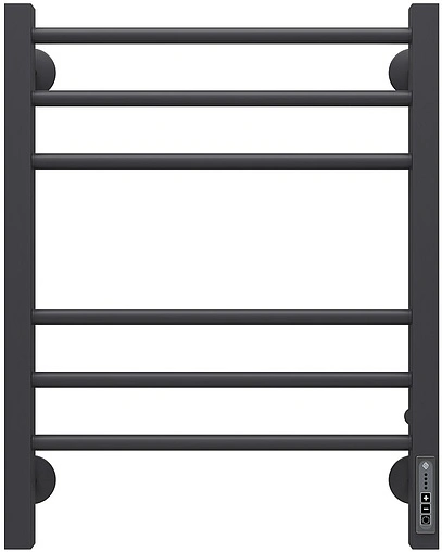 Полотенцесушитель электрический лесенка Terminus Сицилия П6 450х600 электро quick touch КС 9005 черный матовый 4670078527622