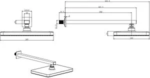 Лейка верхнего душа Aquatek хром AQ2081CR, 2