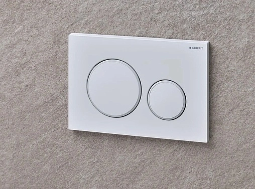 Клавиша смыва для унитаза Geberit Sigma 20 115.882.01.1 белый матовый лак