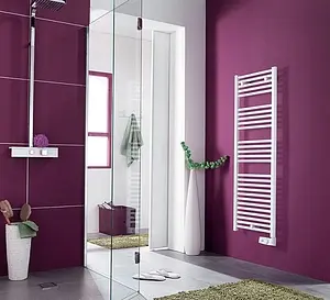 Полотенцесушитель электрический лесенка Atlantic 2012 1248x400 NW 500W белый 850308, 5