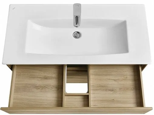 Тумба под умывальник подвесная Aquaton Либерти 100 дуб эльвезия 1A279601LYC70