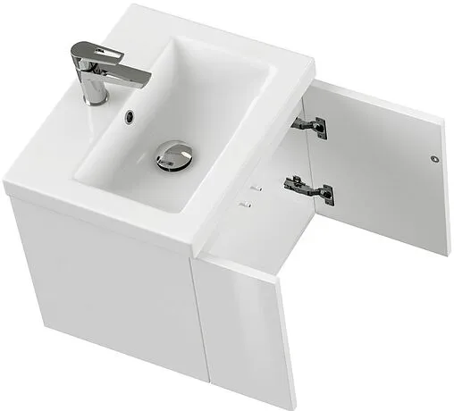 Тумба-умывальник подвесная Cersanit Colour 50 белый 64257+