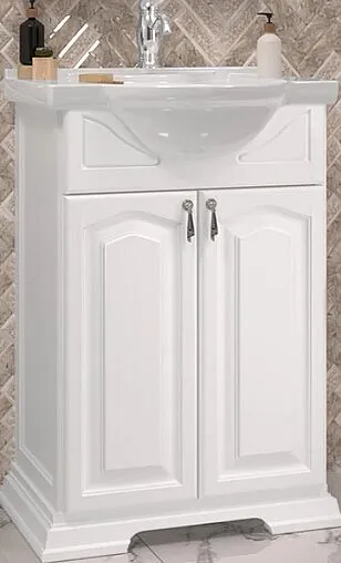 Тумба под умывальник напольный Opadiris Риспекто 55 белый матовый 00-00007072