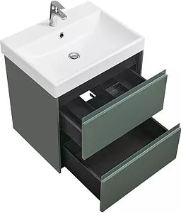 Тумба под умывальник подвесная Roca Ona 60 зелёный матовый A857613513 Тумба под умывальник подвесная Roca Ona 60 зелёный матовый A857613513, 4
