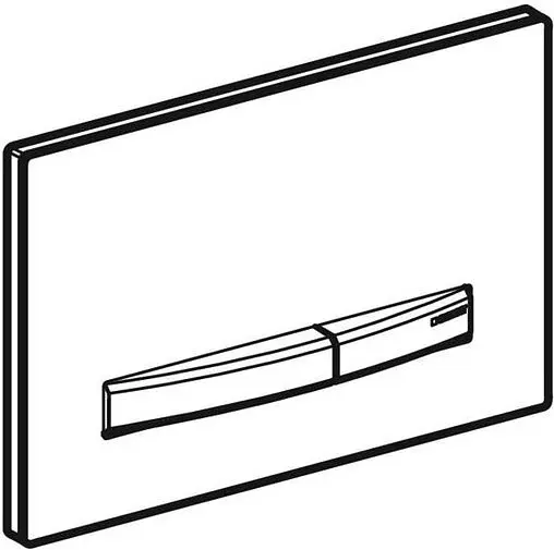 Клавиша смыва для унитаза Geberit Sigma 50 115.671.JV.2 кнопки/черный глянцевый, рамка/бетон