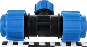 Тройник компрессионный редукционный 32мм x 20мм x 32мм ТПК-Аква 51322032, 5