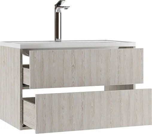 Тумба-умывальник подвесная Домино Dolche 80 сосна касцина DD5401T+4670142930273