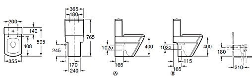 Чаша унитаза Roca Hall белый 342628000