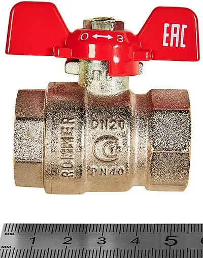 Кран шаровый ¾&quot;в x ¾&quot;в Rommer ГОСТ Р 59553-2021 RBV-0003-2110220