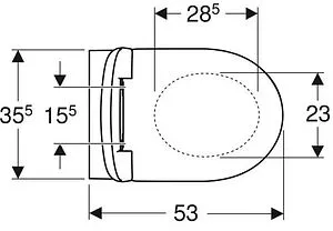 Унитаз подвесной безободковый Geberit Selnova Rimfree белый 501.751.00.1 Унитаз подвесной безободковый Geberit Selnova Rimfree белый 501.751.00.1, 2