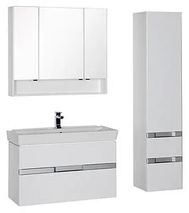 Шкаф-зеркало Aquanet Виго 100 белый 00183399 Шкаф-зеркало Aquanet Виго 100 белый 00183399, 5