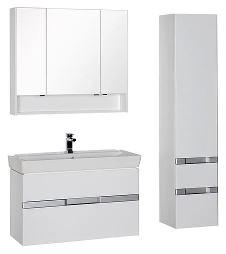 Шкаф-зеркало Aquanet Виго 100 белый 00183399