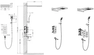 Душевая система с термостатом для ванны Timo Petruma хром SX-5079/00SM Душевая система с термостатом для ванны Timo Petruma хром SX-5079/00SM, 2