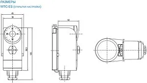 Механический термостат накладной WATTS WTC-ES IP30 10013409, 2