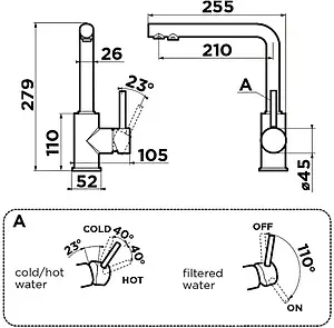 Смеситель для кухни с подключением к фильтру Omoikiri Nakagawa 2 Plus-BN нержавеющая сталь 4994342 Смеситель для кухни с подключением к фильтру Omoikiri Nakagawa 2 Plus-BN нержавеющая сталь 4994342, 2