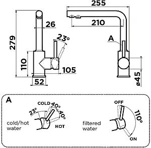 Смеситель для кухни с подключением к фильтру Omoikiri Nakagawa 2 Plus-C хром 4994341 Смеситель для кухни с подключением к фильтру Omoikiri Nakagawa 2 Plus-C хром 4994341, 2