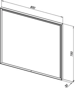 Зеркало с подсветкой Allen Brau Activity 75x80 папирус 1.340027.PWM, 2