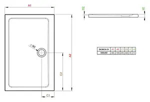 Поддон для душа Radaway Doros D80x100 SDRD1080-01 Поддон для душа Radaway Doros D80x100 SDRD1080-01, 3