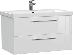 Тумба-умывальник подвесная Cersanit Lara 80 белый 64137+, 1