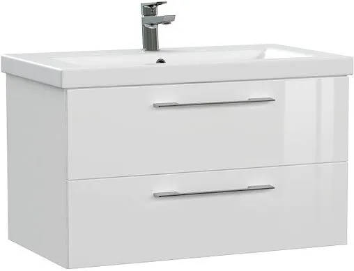 Тумба-умывальник подвесная Cersanit Lara 80 белый 64137+