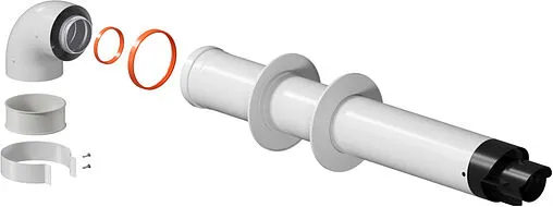 Комплект дымохода Ø 60/100мм L=1000мм Krats Стандарт KTS-01P-075