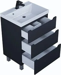 Тумба под умывальник напольная Uperwood UPD Tanos 60 чёрный 291020332 Тумба под умывальник напольная Uperwood UPD Tanos 60 чёрный 291020332, 3