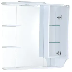 Шкаф-зеркало Aquaton Элен 85 белый 1A218802EN010, 3