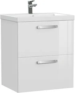 Тумба-умывальник Cersanit Melar 60 белый 64128+, 5