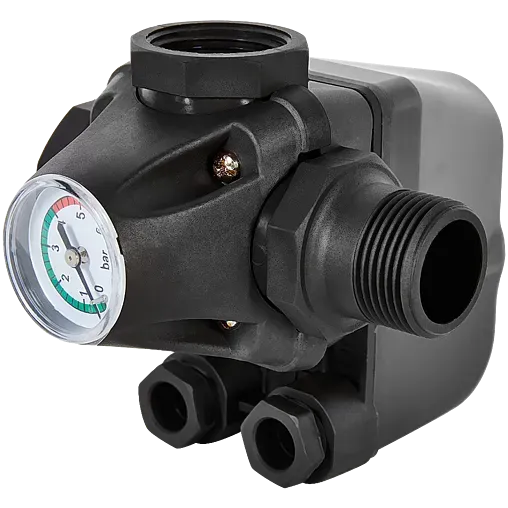 Реле давления с манометром и 3-х выводным штуцером Rommer KRS-7 RCS-0001-000053