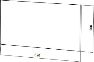 Зеркало Am.Pm Spirit белый M70MOX0800WG, 2