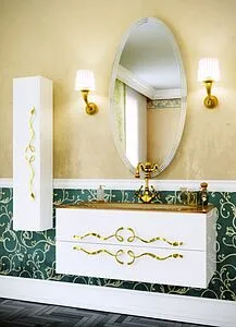 Тумба-умывальник подвесная Clarberg Due Amanti Т10/W 100 белый DUE0110W+DUER8GL+El.10.04.D Тумба-умывальник подвесная Clarberg Due Amanti Т10/W 100 белый DUE0110W+DUER8GL+El.10.04.D, 4