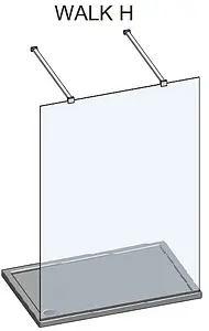 Душевое ограждение 1200мм прозрачное стекло Roltechnik Walk WALK H/1200 941-1200000-00-02 Душевое ограждение 1200мм прозрачное стекло Roltechnik Walk WALK H/1200 941-1200000-00-02, 3