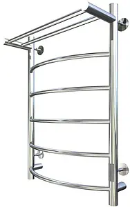 Полотенцесушитель электрический лесенка Тругор Пэк сп 5 П 80х60 32 мм полированная сталь Полотенцесушитель электрический лесенка Тругор Пэк сп 5 П 80х60 32 мм полированная сталь, 1