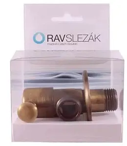 Кран шаровый угловой ½"н x ½"н бронза Rav Slezak ROH001SM Кран шаровый угловой ½"н x ½"н бронза Rav Slezak ROH001SM, 4