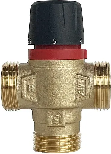 Трехходовой термостатический смесительный клапан 1&quot; +35...+60°С Kvs 1.6 Wester VTS31163560
