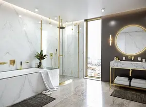 Термостат для 2 потребителей Hansgrohe ShowerSelect полированное золото 15763990, 3