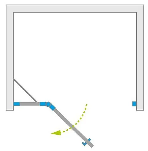 Дверь в нишу 1000мм прозрачное стекло Radaway Essenza New DWJ 100 L 385014-01-01L